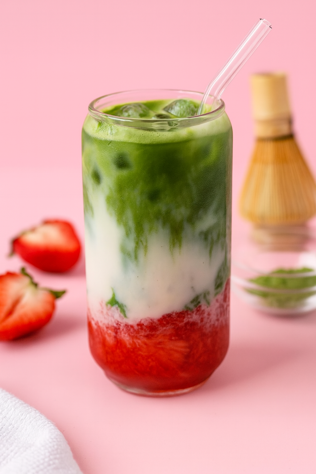 Strawberry Collagen Matcha