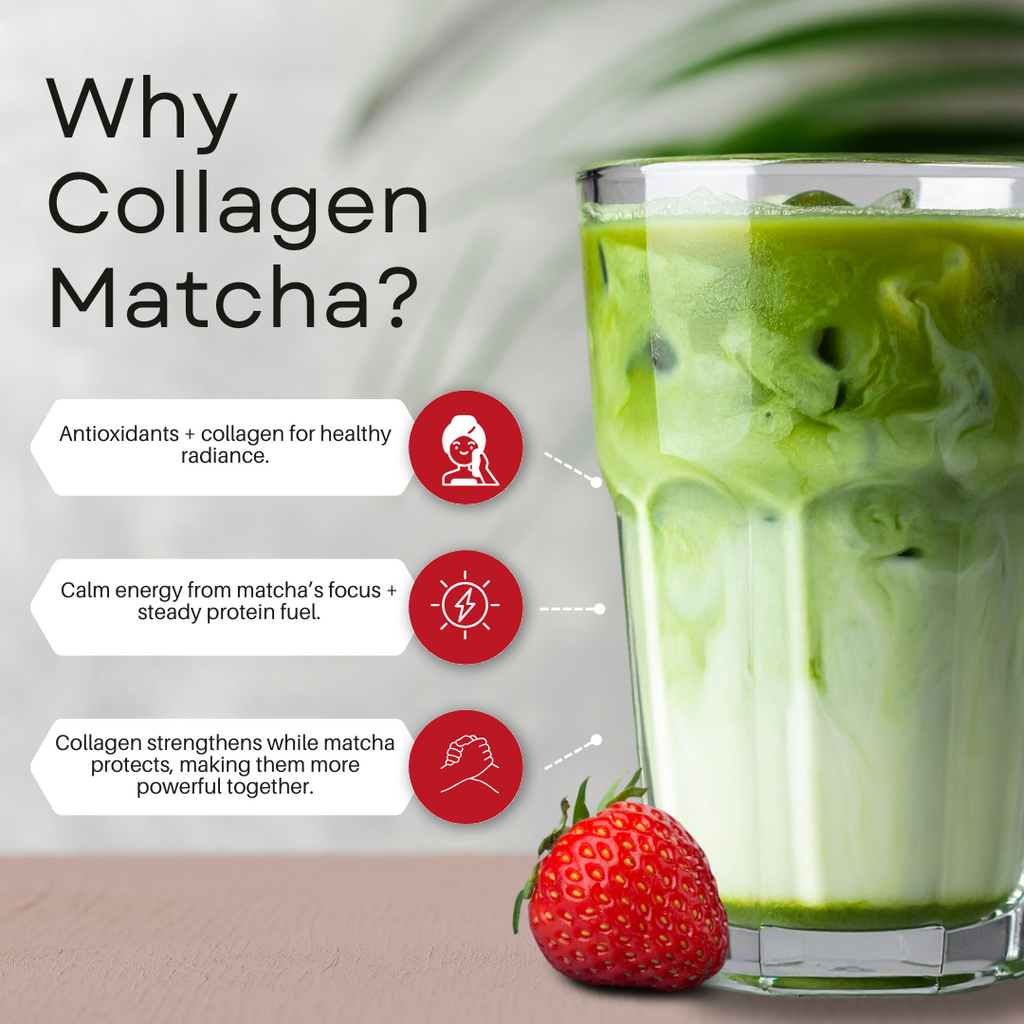 Strawberry Collagen Matcha